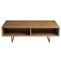 Tables Rustic Coffee Table - 47.25" X 23.63" X 13.78" American Walnut Veneer Over MDF Coffee Table HomeRoots