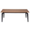 Tables Rustic Coffee Table - 47.25" X 23.63" X 17.72" Black Powder Coated Steel American Walnut Veneer Over MDF Coffee Table HomeRoots