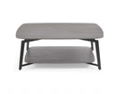 Tables Rustic Coffee Table - Coffee Table Gray Oak Top And Panel With Black Powder Coated Metal Base HomeRoots