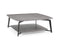 Tables Rustic Coffee Table - Coffee Table Gray Oak Top And Panel With Black Powder Coated Metal Base HomeRoots