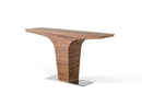 Tables Rustic Console Table - 30" Walnut Veneer and Steel Console Table HomeRoots