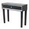Tables Rustic Console Table - 35'.5" X 13" X 31" Black Give your home decor an e Console Table with a Drawer and Framed with Mirror Accents HomeRoots