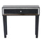 Tables Rustic Console Table - 35'.5" X 13" X 31" Black Give your home decor an e Console Table with a Drawer and Framed with Mirror Accents HomeRoots