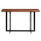 Tables Rustic Console Table - 47.25" X 11.82" X 30.12" American Walnut Veneer over MDF Console Table with Black Steel Base HomeRoots