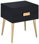 Tables Rustic End Tables - 20" X 16" X 24" Black And Gold Metal End Table HomeRoots