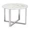 Tables Rustic End Tables - 24" X 24" X 16.9" Stone And Ss Globe End Table HomeRoots