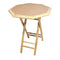 Tables Rustic End Tables - 28" X 26" X 30" Natural/Tan Bamboo Octagonal Folding End Table HomeRoots