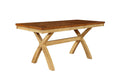 Tables Rustic Table - 36" X 78" X 36" Two Tone Hardwood Table HomeRoots