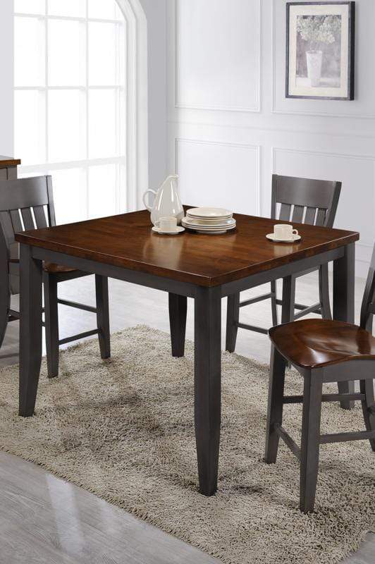 Tables Rustic Table - 48" X 48" X 36" Grey Cinnamon Hardwood Gathering Table HomeRoots