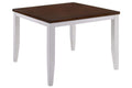 Tables Rustic Table - 48" X 48" X 36" White Cinnamon Hardwood Gathering Table HomeRoots