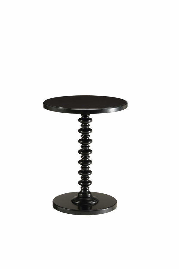 Tables Side Tables - 17" X 17" X 22" Black Solid Wood Leg Side Table HomeRoots