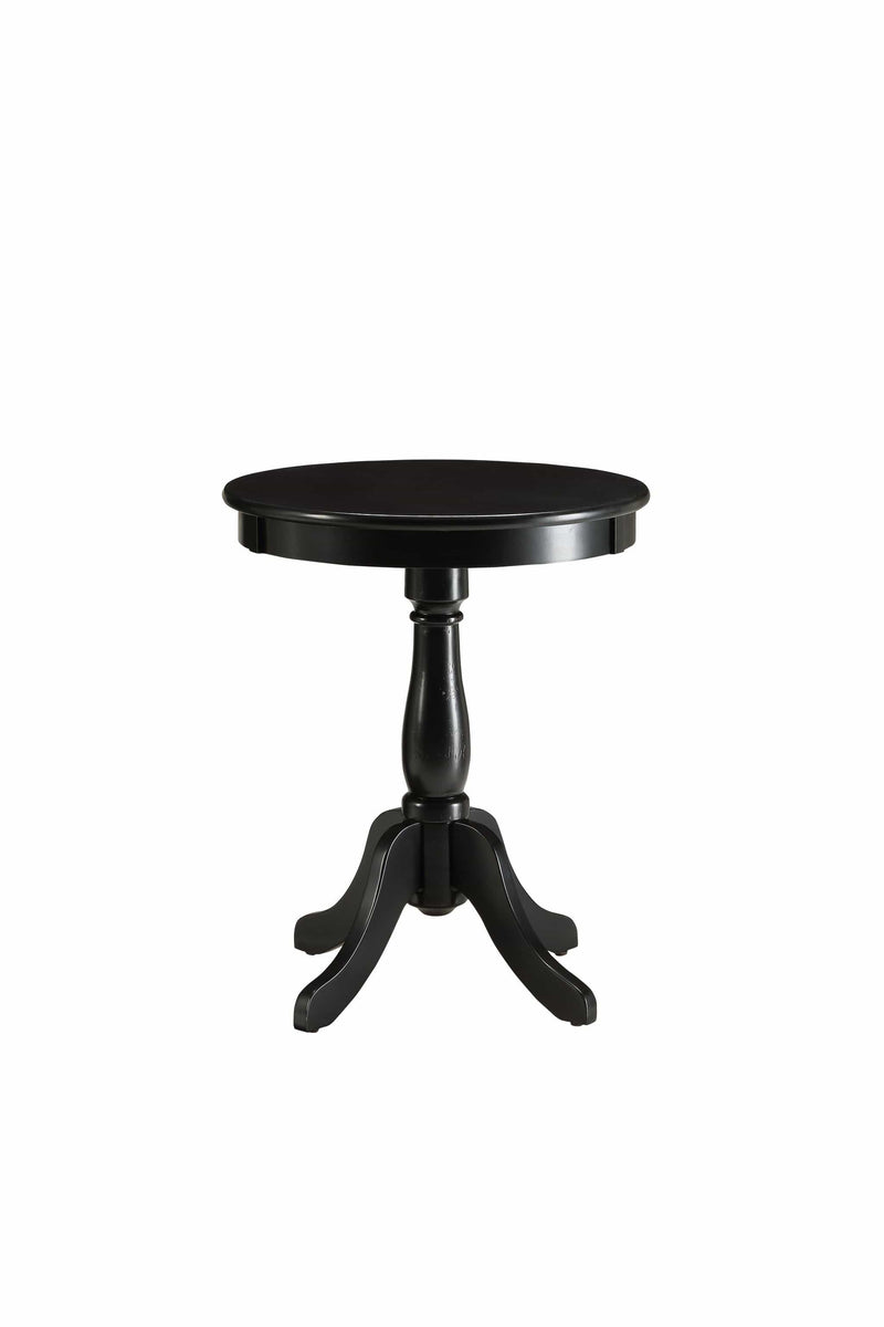 Tables Side Tables - 18" X 18" X 22" Black Solid Wood Leg Side Table HomeRoots
