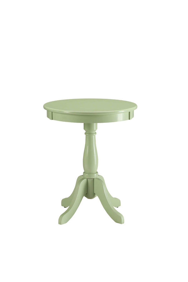 Tables Side Tables - 18" X 18" X 22" Light Green Solid Wood Leg Side Table HomeRoots