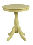 Tables Side Tables - 18" X 18" X 22" Light Yellow Solid Wood Leg Side Table HomeRoots