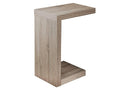 Tables Small Accent Table - 11'.5" x 18" x 24" Dark Taupe, Hollow-Core, Particle Board - Accent Table HomeRoots