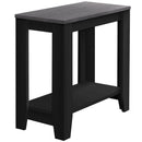 Tables Small Accent Table - 11'.75" x 23'.75" x 22" Black/Grey, Particle Board, Laminate - Accent Table HomeRoots