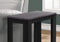 Tables Small Accent Table - 11'.75" x 23'.75" x 22" Black/Grey, Particle Board, Laminate - Accent Table HomeRoots