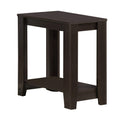 Tables Small Accent Table - 11'.75" x 23'.75" x 22" Cappuccino, Particle Board, Laminate - Accent Table HomeRoots