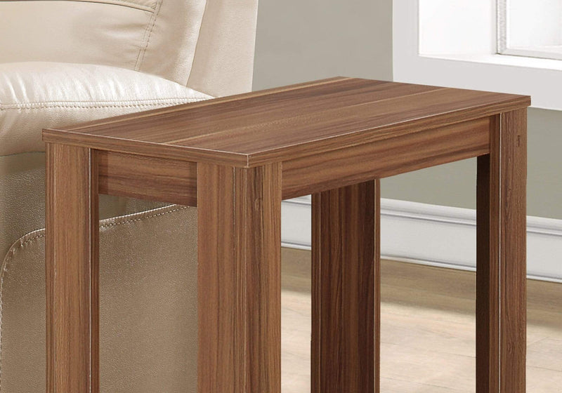 Tables Small Accent Table - 11'.75" x 23'.75" x 22" Walnut, Particle Board, Laminate - Accent Table HomeRoots