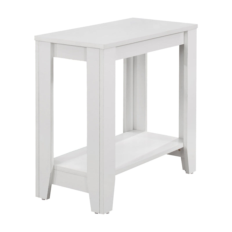 Tables Small Accent Table - 11'.75" x 23'.75" x 22" White, Particle Board, Laminate - Accent Table HomeRoots