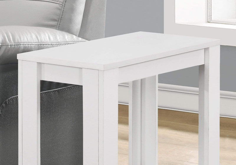 Tables Small Accent Table - 11'.75" x 23'.75" x 22" White, Particle Board, Laminate - Accent Table HomeRoots