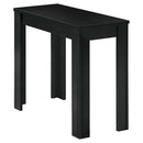 Tables Small Accent Table - 12" x 23'.75" x 21'.5" Black, Particle Board, Laminate, Mdf - Accent Table HomeRoots