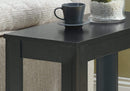 Tables Small Accent Table - 12" x 23'.75" x 21'.5" Black, Particle Board, Laminate, Mdf - Accent Table HomeRoots