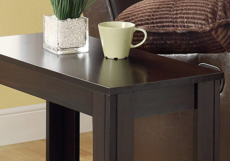 Tables Small Accent Table - 12" x 23'.75" x 21'.5" Cappuccino, Particle Board, Laminate, Mdf - Accent Table HomeRoots