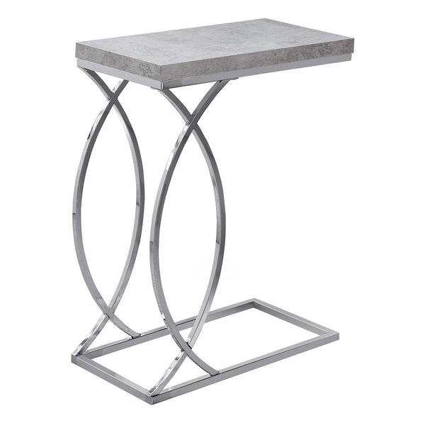 Tables Small Accent Table - 18'.25" x 10'.25" x 25" Grey, Mdf, Laminate, Metal - Accent Table HomeRoots