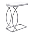 Tables Small Accent Table - 18'.25" x 10'.25" x 25" White, Mdf, Metal - Accent Table HomeRoots