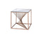 Tables Small End Tables - 24" X 24" X 24" Brushed Copper And Clear Glass End Table HomeRoots