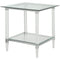 Tables Small End Tables - 24" X 24" X 24" Chrome, Clear Acrylic And Glass End Table HomeRoots