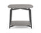 Tables Small Side Table - Side Table Gray Oak Top And Panel With Black Powder Coated Metal Base HomeRoots