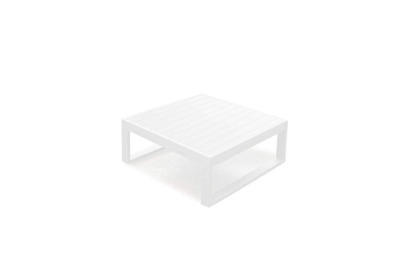 Tables Smart Coffee Table - 29.5" X 29.5" X 12" White Aluminum Coffee Table HomeRoots