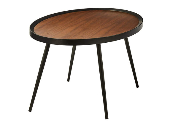 Tables Smart Coffee Table - 40" X 22" X 17" Walnut Coffee Table HomeRoots