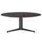 Tables Smart Coffee Table - 47.25" X 23.63" X 13.78" Round Coffee Table in Emperador Marble and Matte Dark Gray HomeRoots