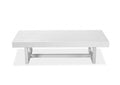 Tables Smart Coffee Table - 47" X 24" X 12" Clear Glass Coffee Table HomeRoots