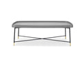 Tables Smart Coffee Table - 49" X 25" X 17" Gray Oak Wood & Metal Coffee Table HomeRoots