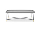 Tables Smart Coffee Table - 49" X 25" X 17" Gray Oak Wood & Metal Coffee Table HomeRoots