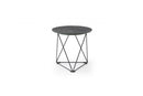 Tables Sofa Side Table - 20" X 20" X 19" Gray / Black Ceramic/Iron Side Table HomeRoots