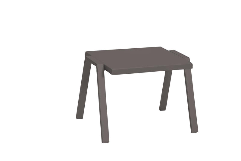 Tables Sofa Side Table - 22" X 18" X 16" Taupe Aluminum Side Table HomeRoots