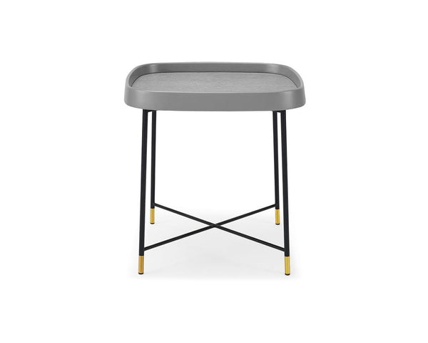Tables Sofa Side Table - 22" X 22" X 23" Black Metal Side Table HomeRoots