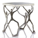 Tables Sofa Table - 18" x 18" x 18" Buffed, Man Figure - Table HomeRoots