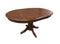 Tables Sofa Table - 42" X 57" X 30" Burnished Walnut Hardwood Lacewood Pedestal Table with Butterfly Leaf HomeRoots