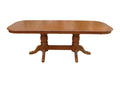 Tables Sofa Table - 42" X 96" X 30" Harvest Oak Hardwood Southernwood Double Pedestal Table HomeRoots