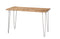Tables Sofa Table 48" X 18" X 30" Natural Maple And Steel Sofa Table 3956 HomeRoots