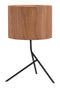 Tables Table Lamp Set - 13.6" x 13.6" x 19.7" Brown, Steel, Table Lamp HomeRoots