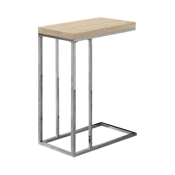 Tables Tall Accent Table - 18'.25" x 10'.25" x 25'.25" Natural, Particle Board, Metal - Accent Table HomeRoots