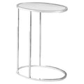 Tables Tall Accent Table - 18'.5" x 12" x 24" Chrome, Metal - Accent Table HomeRoots