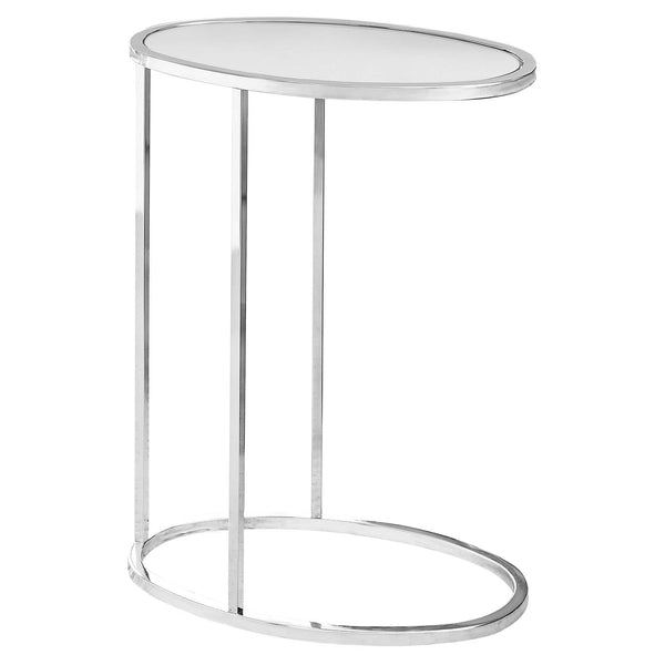 Tables Tall Accent Table - 18'.5" x 12" x 24" Chrome, Metal - Accent Table HomeRoots